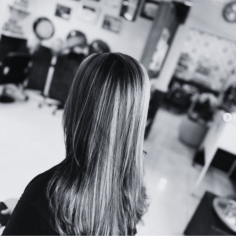 Shot of a woman's hair after having it treated at Ayu Salon / Spa, Tamarind Beach, Nusa Lembongan