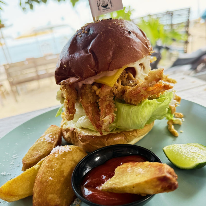 Tempura Prawn Burger - Warung Pacific