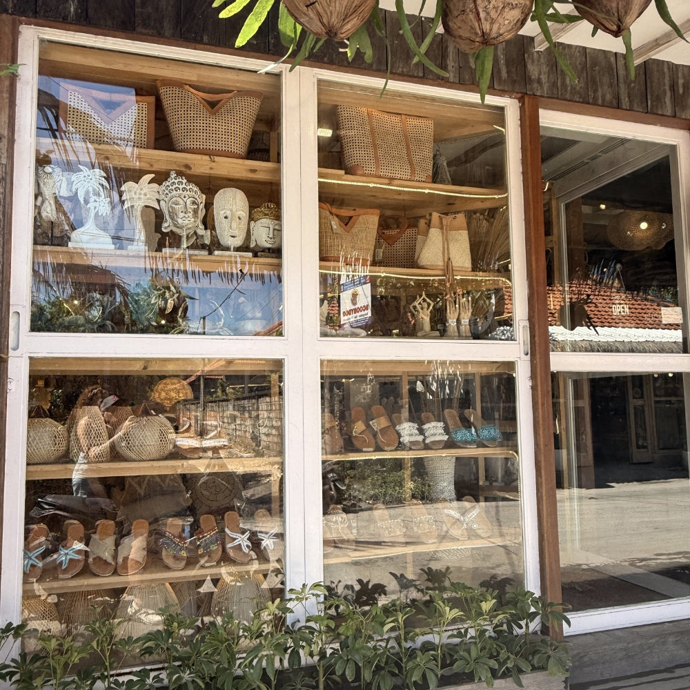 Store front window of Gaya Island, Nusa Lembongan