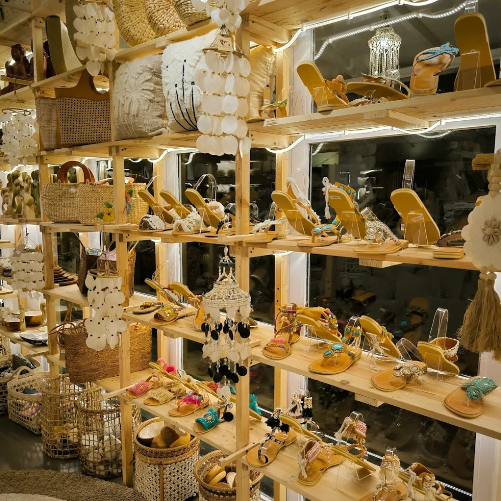 Shopping shelf inside of Gaya Island Store, Nusa Lembongan