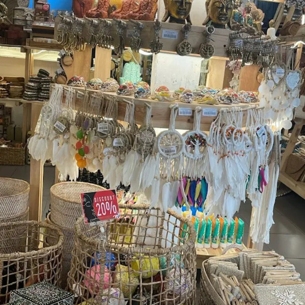 Shopping goods inside of Gaya Island Store, Nusa Lembongan