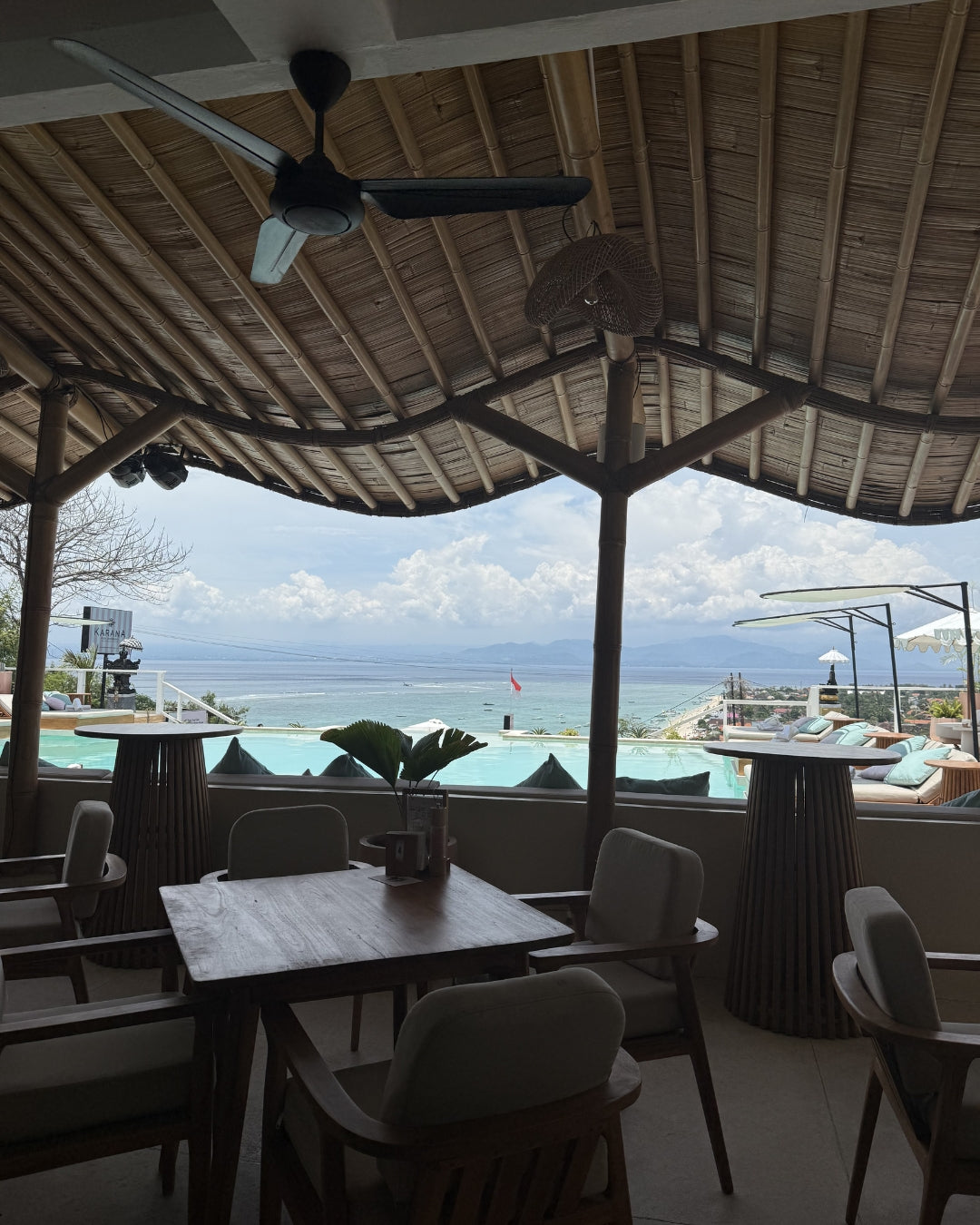 The view from Karana bar Nusa Lembongan 