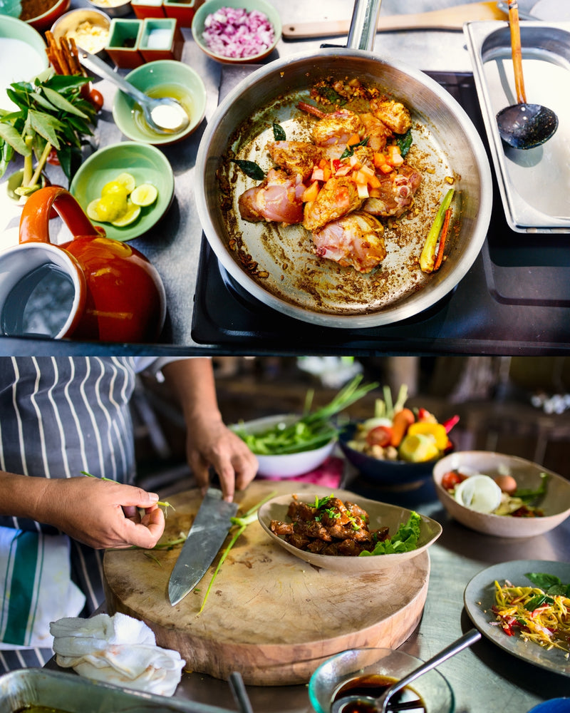 Cooking food with Lembongan Cooking class, Nusa Lembongan