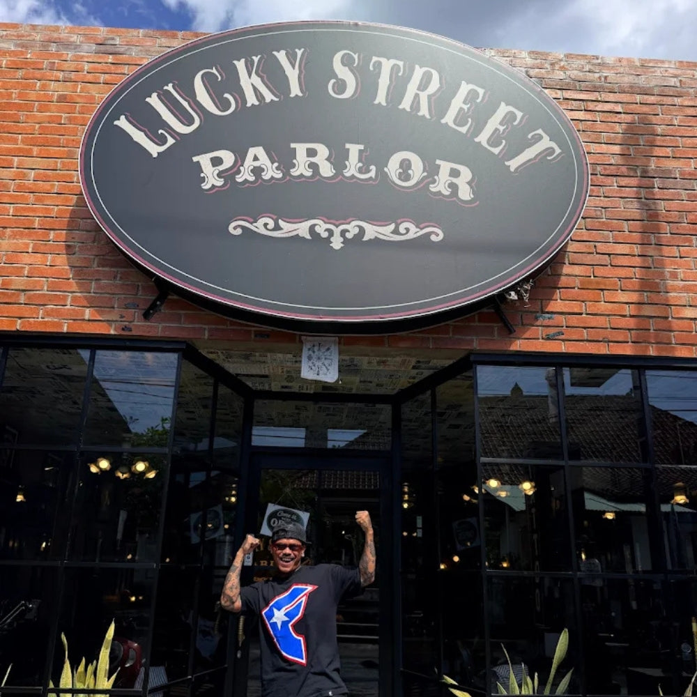 The shop front of Lucky Street Parlor in Mushroom Bay