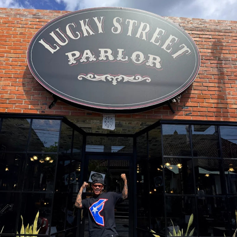 The shop front of Lucky Street Parlor in Mushroom Bay