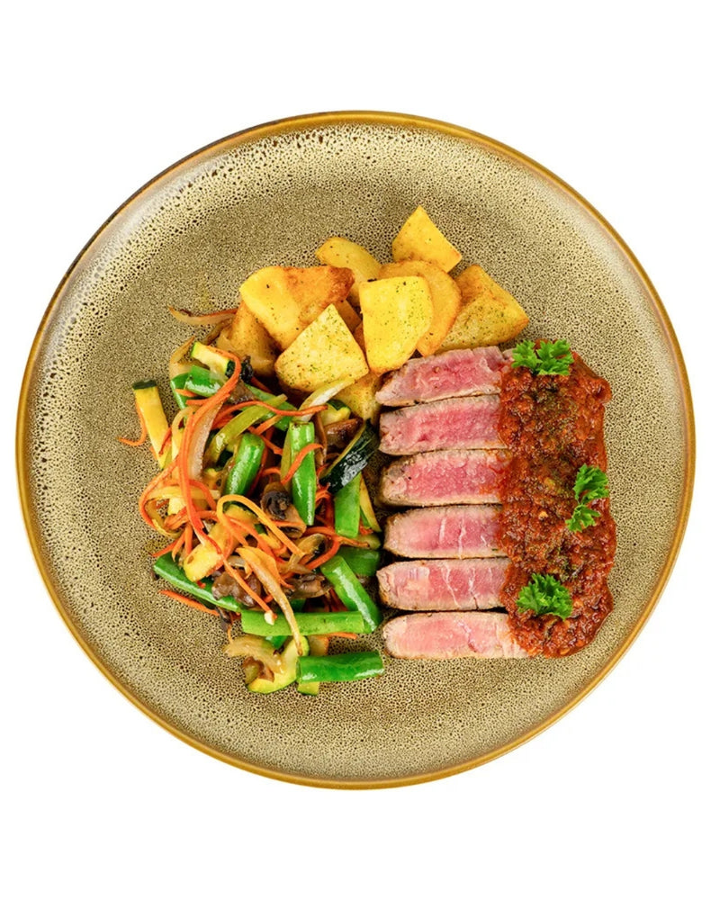 Steak and Veges served at Pisang Pisang, Nusa Lembongan