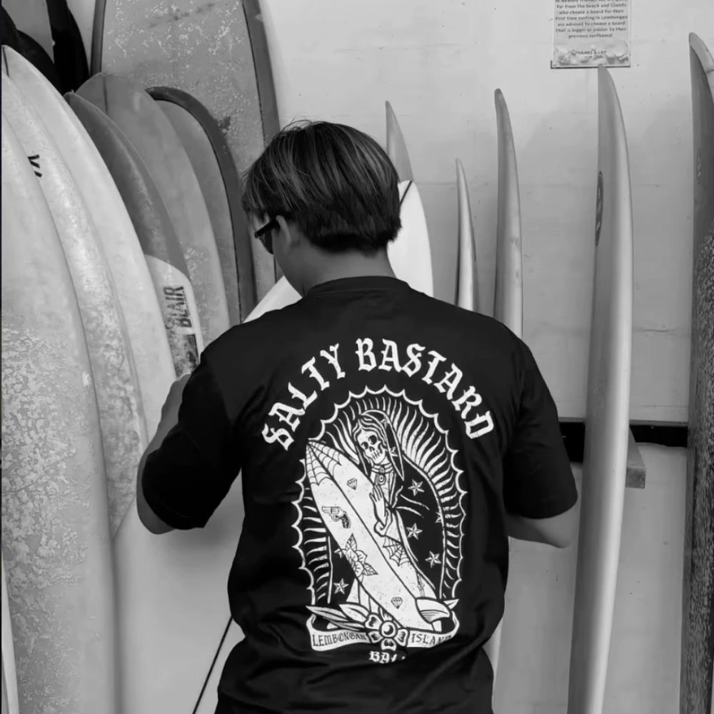 The back of a Salty Bastard T-Shirt