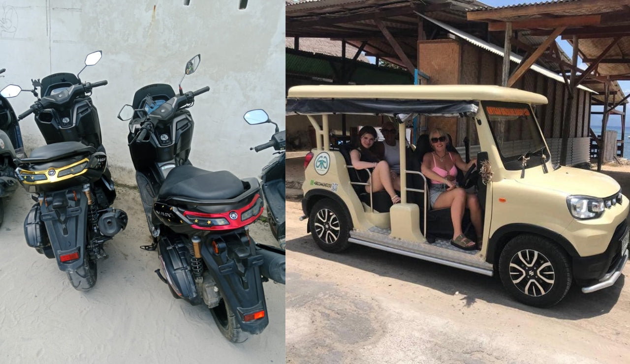 Scooters and Buggys for hire, Nusa Lembongan