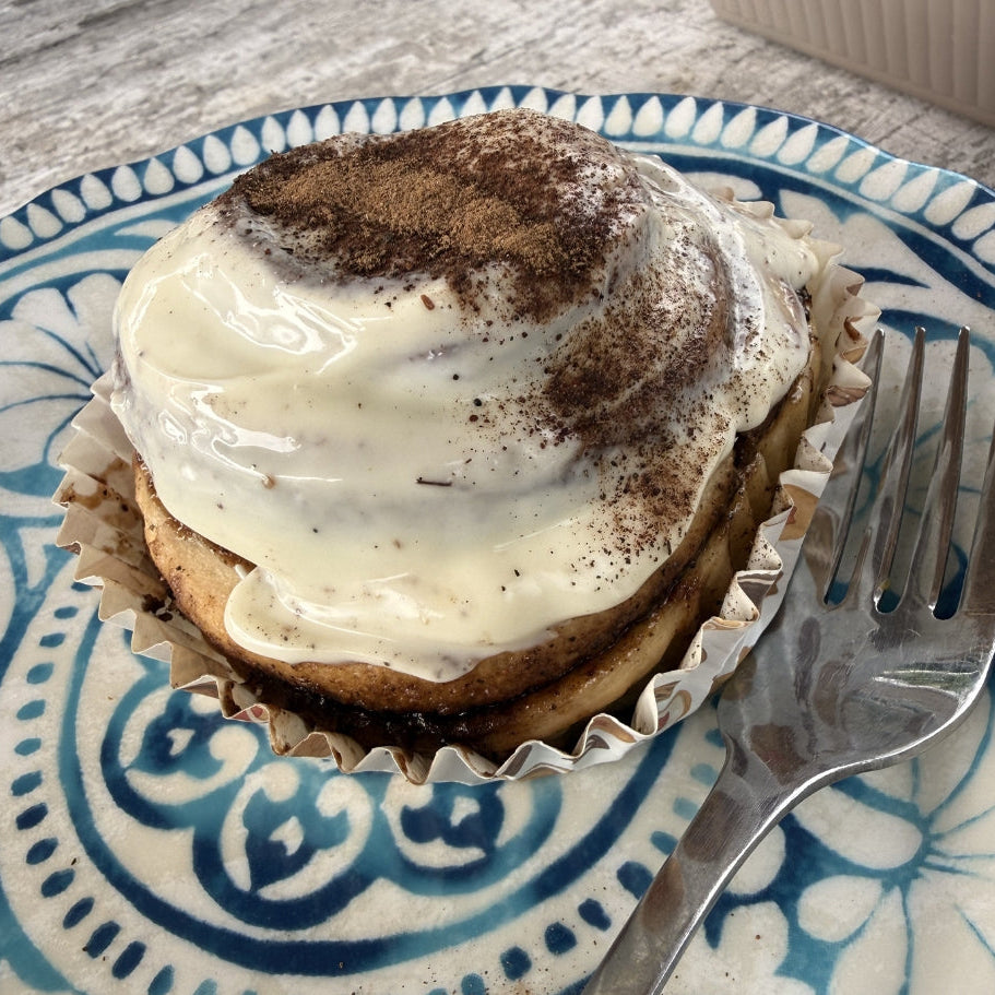 Freshly baked Cinnamon Roll from Warung Pacific, Jungut Batu, Nusa Lembongan